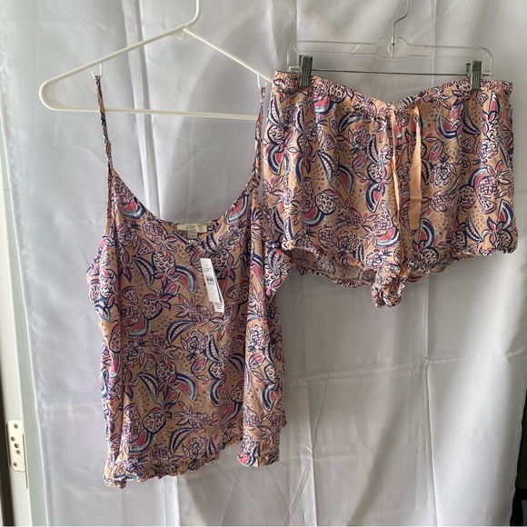 NWT Loft sleep pj’s tropical pineapple watermelon print. SZ L. NWT - Picture 10 of 12